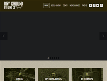 Tablet Screenshot of drygroundbrewing.com